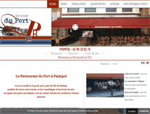 Tablet Screenshot of paimpol-restaurant-du-port.com